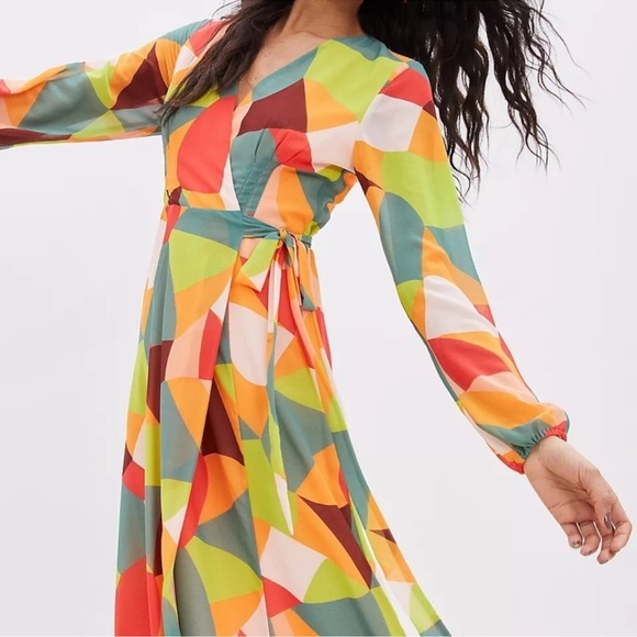 Anthropologie NEW! Hutch Lysette Wrap Maxi Dress NWT SZLP - Picture 10 of 13